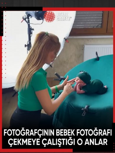 Bebek Fotoğrafçısının Bebek Fotoğrafı Çekme Anları