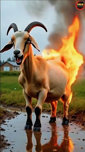 Dramatic Goat Rescue: Firefighters Battle Intense Blaze