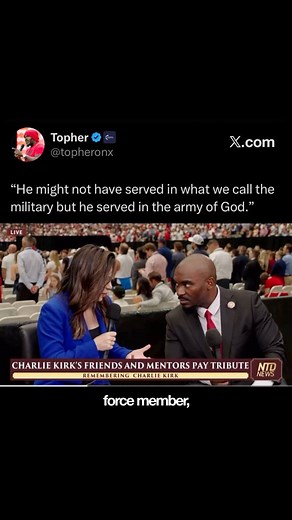 1.1M views · 103K reactions | Spiritual warfare is every bit as real—indeed, even more real—than any oath of enlistment. Charlie Kirk enlisted the moment he echoed Isaiah’s words: ‘Here I am; send me.’ God wants us to be more than just citizens of heaven—He calls us to be warriors of faith! | Topher | Facebook