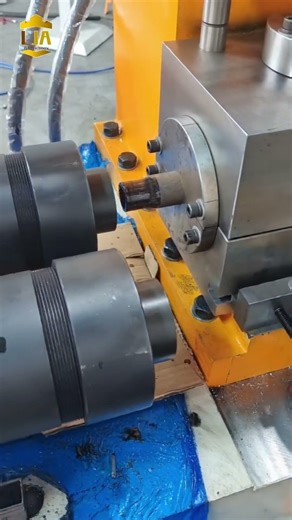 Dual station single head tube bar reducing machine #machine #pipelining