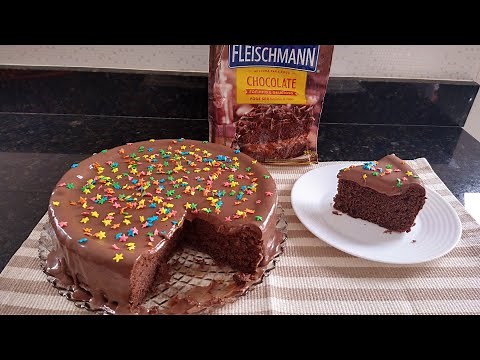 Bolo de Massa Pronta FLEISCHMANN Chocolate | Bolo de Chocolate Feito a Mão