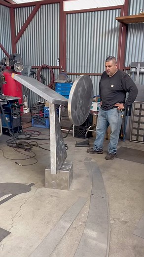 Jeffery Laudenslager on Instagram: "A sculpture called geisha in the studio with DANIEL CAMARENA, my long time and now famous assistant. It is fully balanced out and only a cleanup needed."