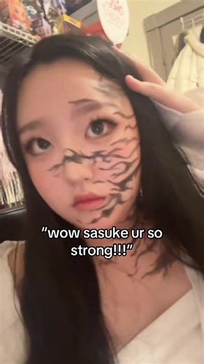 Serious Sasuke Vibes: Anime Makeup Humor