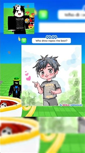 Drawing Roblox Character Low with High Level #roblox ##robloxart #sketch #drawing