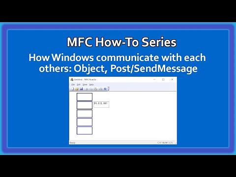MFC C++ How-To Series : PostMessage SendMessage Communication Video 20 | MFC Basics | Part 1