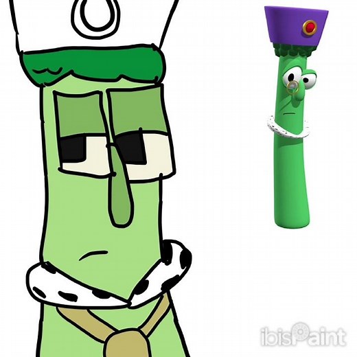 king darius (daniel & the lions den) art 👀 #veggietales #archibaldasparagus #danielandthelionsden