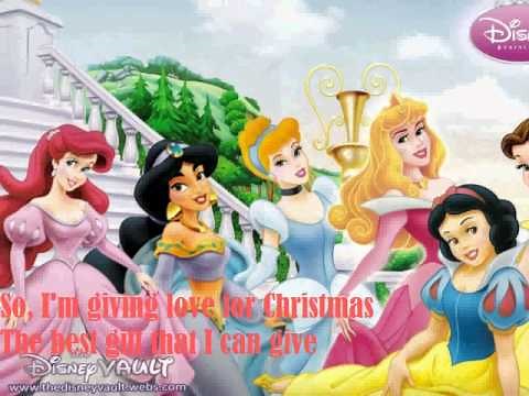 Disney Princess - I'm Giving Love for Christmas w/ Lyrics