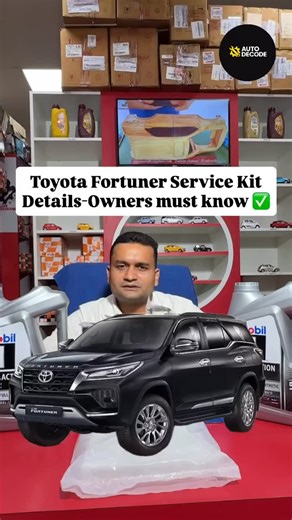 Auto Decode | Right Part, Real Solution. on Instagram: "Toyota Fortuner Service Kit Detail Save Upto ₹15,000. Agar aap Toyota Fortuner ko service center le jaate ho, ek normal service ka bill easily ₹20–25,000 tak aa jaata hai. 🚗💸 Comment List for complete Details #toyotafortuner #fortunerindia #carservicetips #carmaintenance #autodecode #carcareindia #savemoney #indiancars"