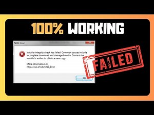 EASY FIX For Installer Integrity Check Has Failed Error In Windows 11