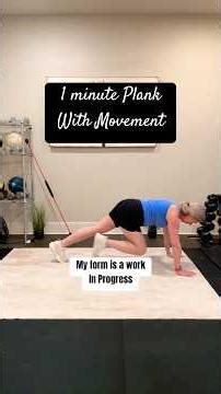 1 Minute Plank with Movement #music #wellness #movedaily #coreworkout