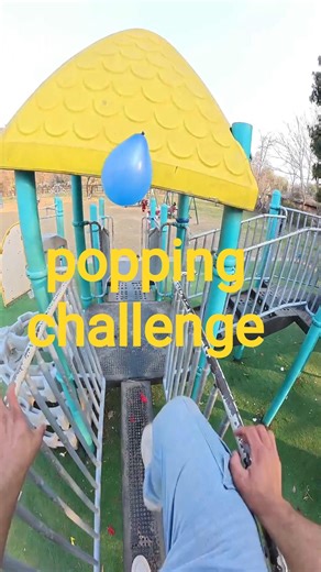 bella ciao balloon popping challenge vs sliding climbing pov