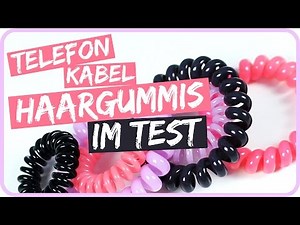 Telefonkabel HAARGUMMIS im XXL Vergleich II Sissi