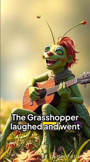 The Grasshopper 🦗 and the Cricket #story