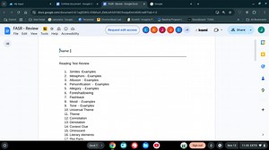 Reading Test ReviewSimiles -ExamplesMetaphors - ExamplesAll... | Filo