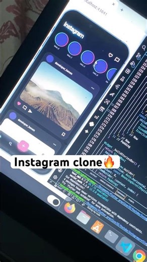 Flutter instagram home page clone 🔥 | instagram clone Ui #flutter #coding #instgram