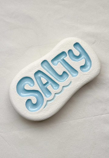 Air Dry Clay Texture: Baking Soda Acrylic Paint Mix