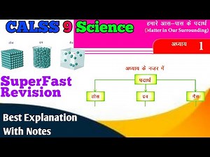 Class 9 Science Chapter 1 Notes Hindi Medium | Matters in our Surrounding Revision in Hindi || NCERT