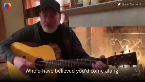 Neil Diamond sings coronavirus PSA