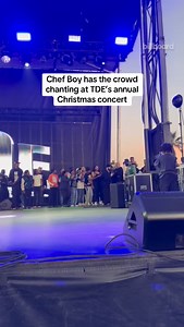 “And I be yellin’ out, ‘Gang, gang.’” Chef Boy hit the stage at TDE’s 12th Annual Christmas Concert and Toy Drive to perform his 2025 track “Gang Gang,” bringing high energy and hometown pride as the crowd turned every lyric into a chant. | Billboard Hip-Hop