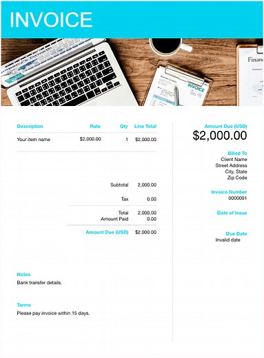 Invoice Template for Professionals | Free Download | FreshBooks South Africa