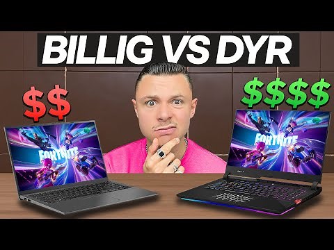 Fortnite på 35.000 vs. 6.500 kroners laptop!