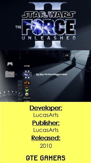 PS3 XMB - Star Wars: The Force Unleashed II DEMO