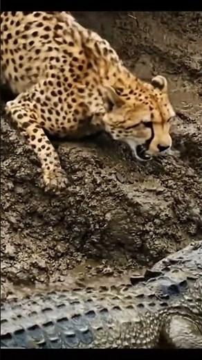 Cheetah vs Crocodile: The Ultimate Battle for Survival! 🐆🐊