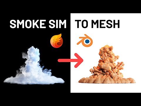 Smoke sim to mesh from EmberGen to Blender full workflow under 10 minutes