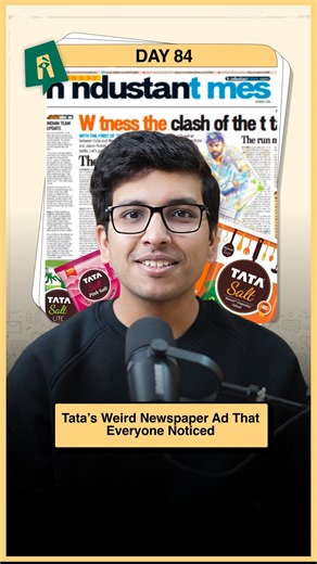 Anurag Bansal on Instagram: "Crazy ads: Day 84/100 What if I told you that Tata once convinced newspapers and TV channels to purposely make spelling mistakes, and it turned out to be a really smart advertisement? You see, iodine deficiency is a serious health problem in India. But here’s the challenge how do you make something as basic and boring as salt interesting enough for people to actually care about? That’s when, on World Iodine Day, Tata did something really interesting. They partnered w