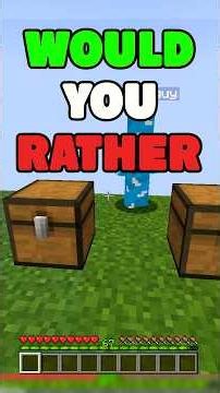 Would You Rather 3! ✅🤔 #minecraft