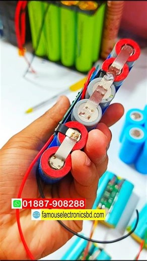 12V 5A Li-Ion Battery Pack #electronics #module #lifepo4 #light #battery #shorts