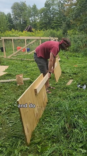 today im making a big plywood box that's going to house all of my utilities such as my plumbing, electrical and heat #offgrid #diy #tinyhouse | Ream Tucker | Facebook