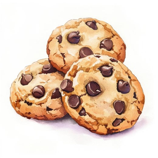 Watercolor Cookies Clipart Bundle, Chocolate Chip Cookie, Cookies Illustration, Choco Cookies Baking Clipart - Etsy