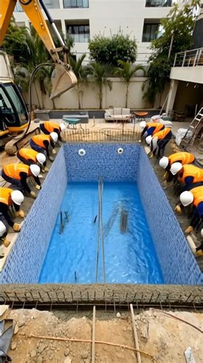 Luxury Backyard Pool Transformation | Satisfying Pool Construction Timelapse