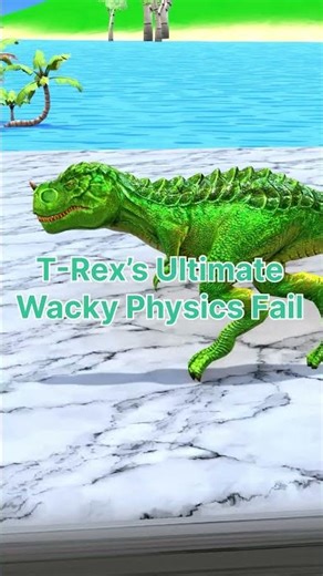 T-Rex vs. Physics... Who Wins?! 🦖🤣