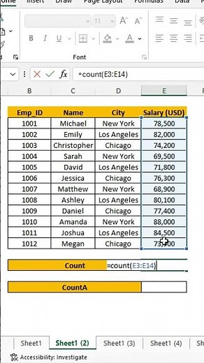 🔥 COUNT vs COUNTA in Excel ⚡ | The Formula Difference That Saves You from Costly Mistakes!