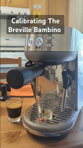 Calibrating The Breville Bambino Volume #delucaespressorepair #breville