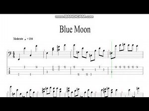 Blue Moon (bass solo tab)
