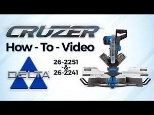 Delta Cruzer Miter Saw - How To Video