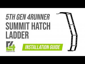 5th Gen 4Runner Hatch Ladder Install