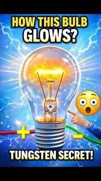 ⚡ “HOW THIS BULB GLOWS?” #physics #science