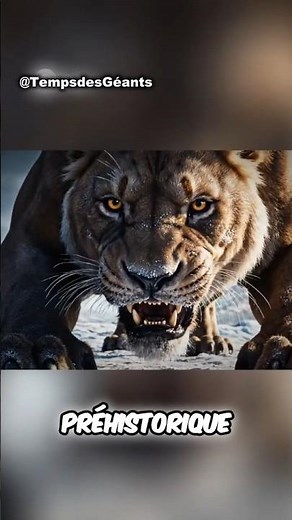 Le Lion Préhistorique Le Roi Déchu de l'Europe ! #préhistoire #film #animaux