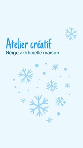Fabriquez de la neige artificielle maison ❄️ ☃️ Avec seulement 2 ingrédients, cette activité va plaire à vos petits esquimaux ! Attention, cette activité est adaptée à partir de 5 ans (avant, les loulous risquent de tout mettre à la bouche) | Nounou-top