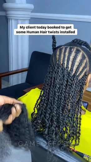 Need! Human Hair Twists on Fine Natural Hair❤️ @game_of_fros #protectivestyles #twist #twiststyles #humanhair | Protectivestyles