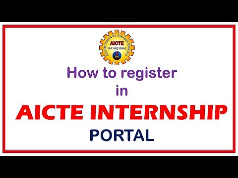 How to register in AICTE INTERNSHIP PORTAL
