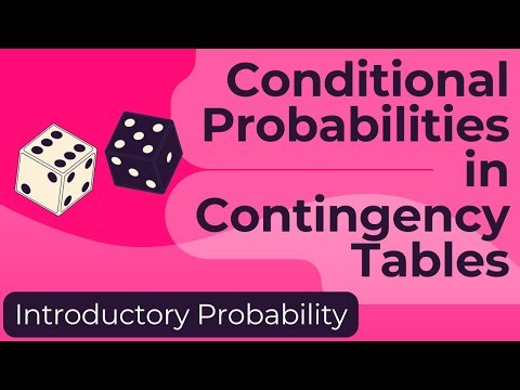 Conditional Probabilities in Contingency Tables