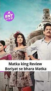 Matka king Review | Weakest series of Vijay Varma