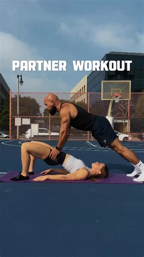 Artem D. | Elite Fitness Coach on Instagram: "Tag your favorite workout partner!🔥 Do each exercise for 10-16 reps, followed by 20 seconds rest. After completing one full round, take a 30-120 second break, then start the next round. Complete 2-4 rounds! 💪 #partnerworkout #fitness #fullbodyworkout #gym #outdoorworkout"