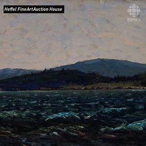 This Tom Thomson painting sold for more than $480,000 after gathering dust in a basement for years. Sketch for Lake in Algonquin Park is a small oil on canvas piece by the Group of Seven forefather. More: www.cbc.ca/1.4685085 | CBC Toronto
