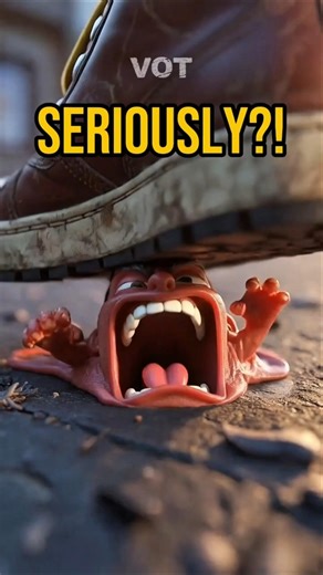 Angry Gum Stuck Under a Shoe!😡 #shorts